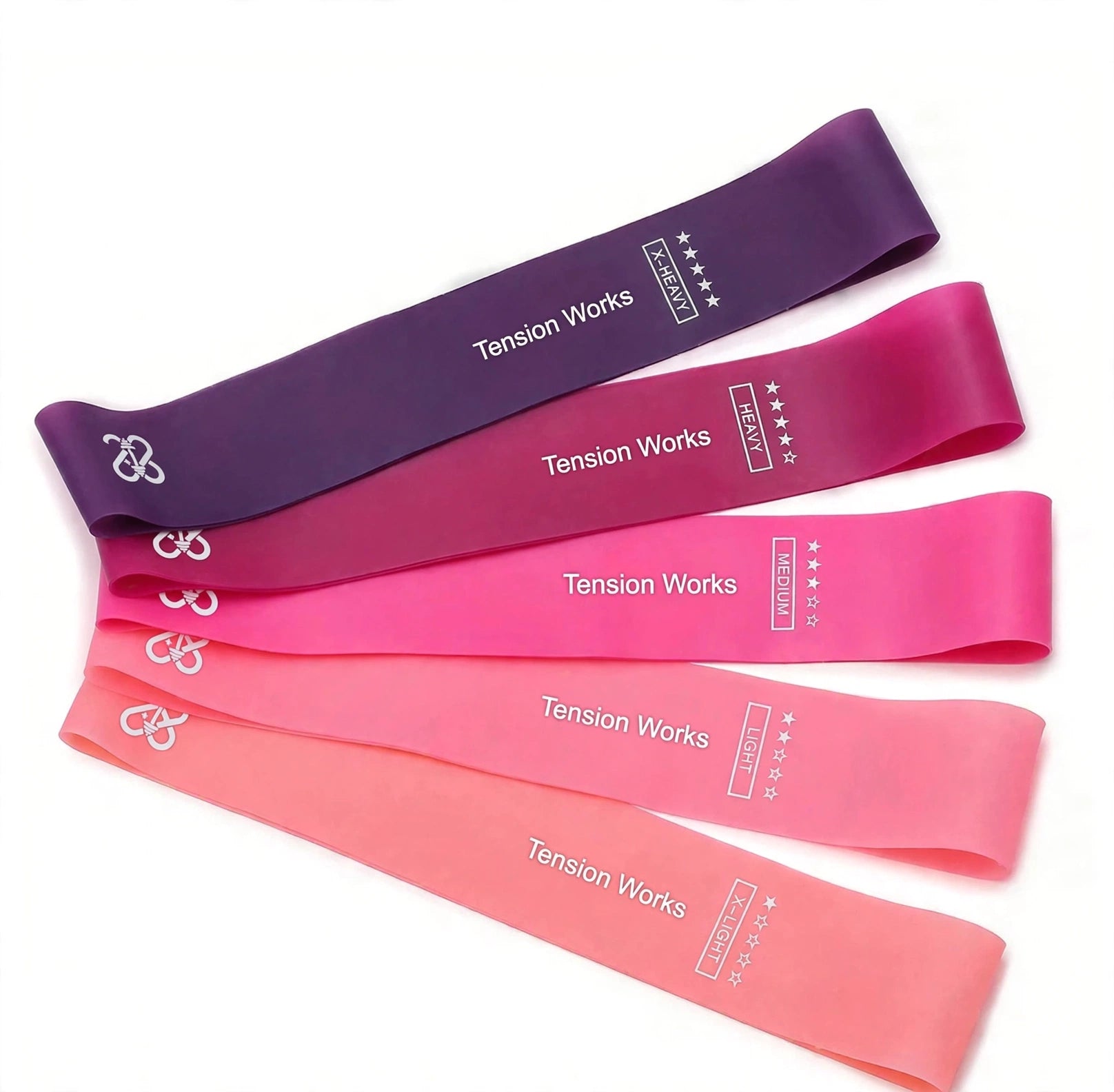 5pcs Tension Works resistance bands