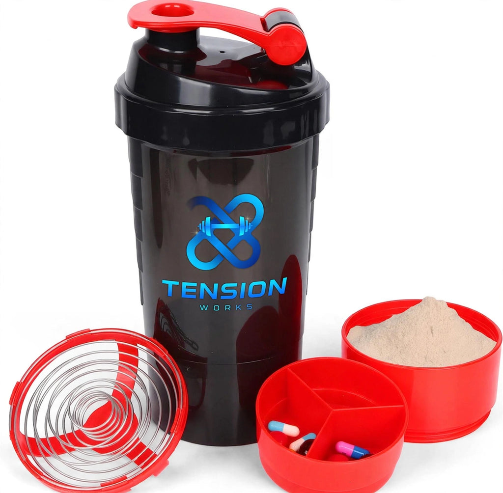 Fitness shaker bottle
