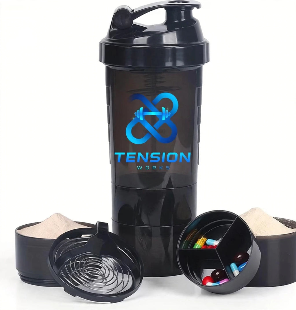 Fitness shaker bottle